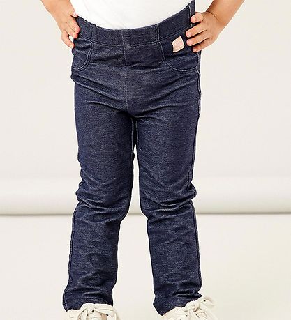 Name It Leggings - Noos - NmfSalli - Dark Blue Denim