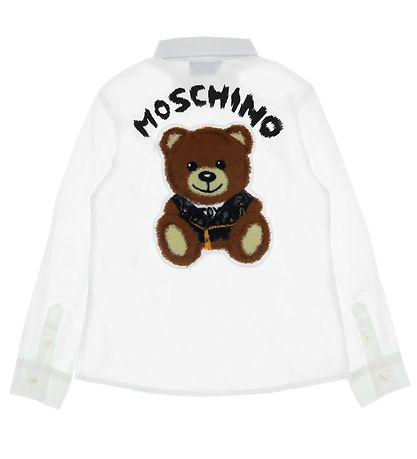 Moschino Skjorte - Hvid m. Bamse