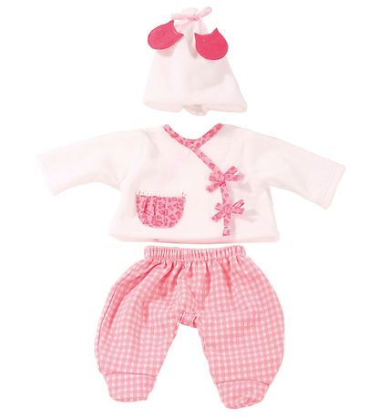 Gtz Dukketj - Bluse/Bukser - 30-33cm - Leo & Gingham