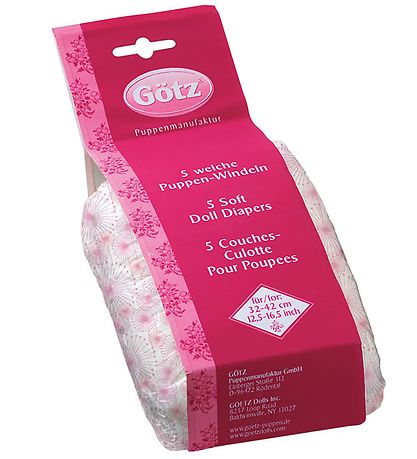 Gtz Bleer Til Dukker - 5-pak - 42-48cm - Happy Flower
