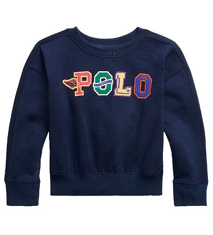 Polo Ralph Lauren Sweatshirt - Navy m. Tekst