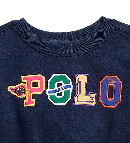 Polo Ralph Lauren Sweatshirt - Navy m. Tekst