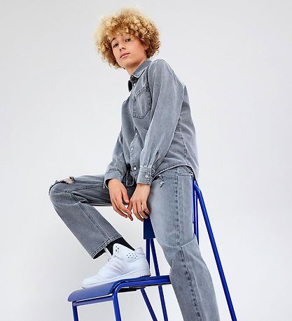 LMTD Skjorte - NlmGrizza - Light Grey Denim