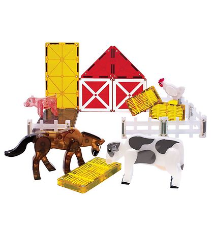 Magna-Tiles Magnetsæt - 25 Dele - Farm Animals