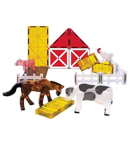 Magna-Tiles Magnetst - 25 Dele - Farm Animals