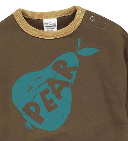 Freds World Sweatshirt - Veggie - Brown Mist m. Print