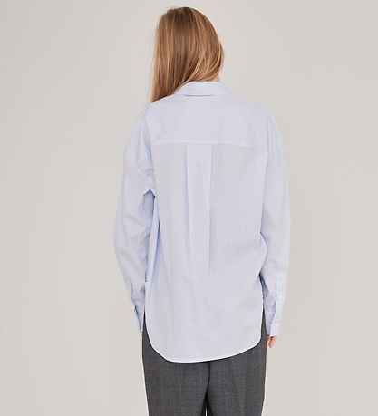 Designers Remix Skjorte - Oversized - Aiden - White/Blue Stripes