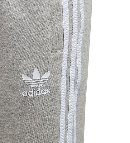 adidas Originals Sweatpant - Trefoil Pants - Mgreyh/White