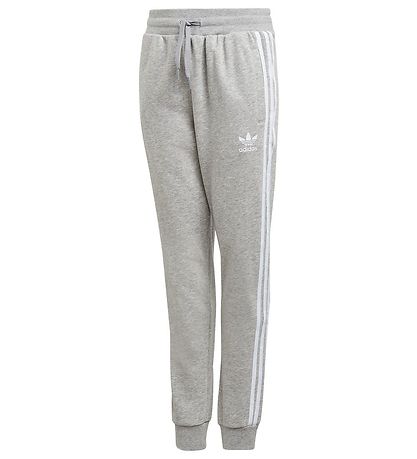 adidas Originals Sweatpant - Trefoil Pants - Mgreyh/White