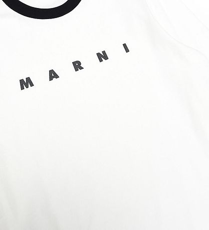 Marni Bluse -  Hvid m. Sort