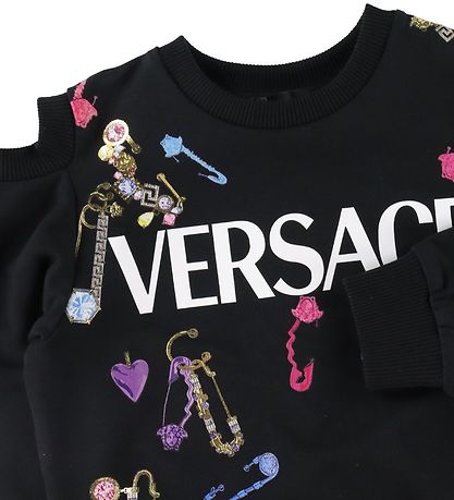 Versace Sweatshirt - Sort m. Sikkerhedsnle