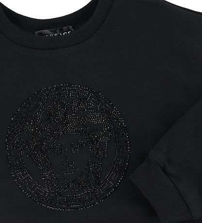 Versace Sweatkjole - Sort m. Logo/Similisten