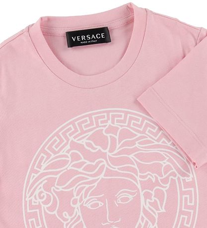 Versace T-shirt - English Rose/Hvid m. Logo