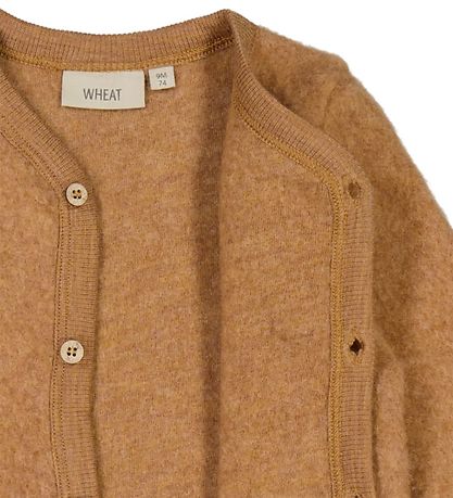 Wheat Cardigan - Uldfleece - Clay Melange