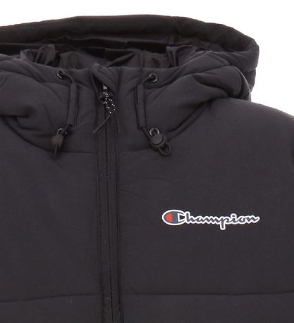 Champion Fashion Dynejakke - Script Logo - Sort