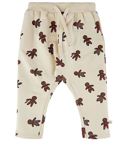 The New Siblings Sweatpants - Holiday - White Swan Ginger Aop
