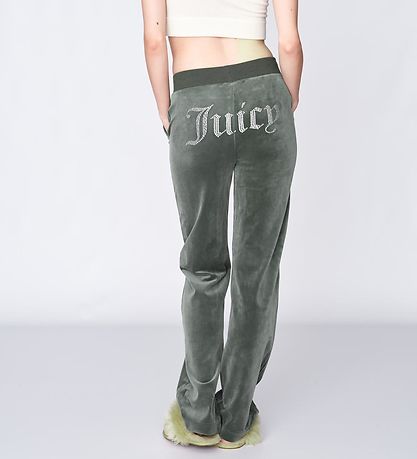 Juicy Couture Velourbukser - Dark Moss