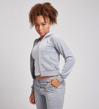 Juicy Couture Cardigan - Velour - Heather Grey