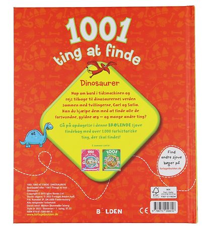 Forlaget Bolden Bog - 1001 Ting At Finde. Dinosaurer - Dansk