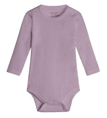 Hust and Claire Body l/ - Berry - Rib - Uld - Dusty Rose