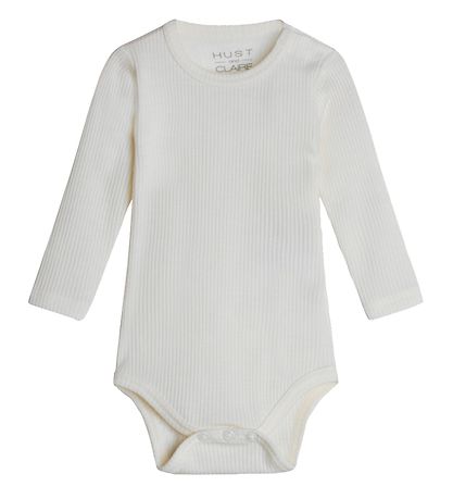 Hust and Claire Body l/ - Berry - Rib - Uld - Off White