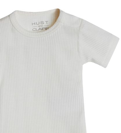 Hust and Claire Body k/ - Bet - Rib - Uld - Off White