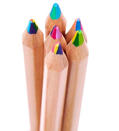 Ooly Farveblyanter - 6 Stk - Kaleidoscope Multi-colored Pencils