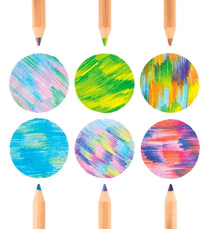 Ooly Farveblyanter - 6 Stk - Kaleidoscope Multi-colored Pencils