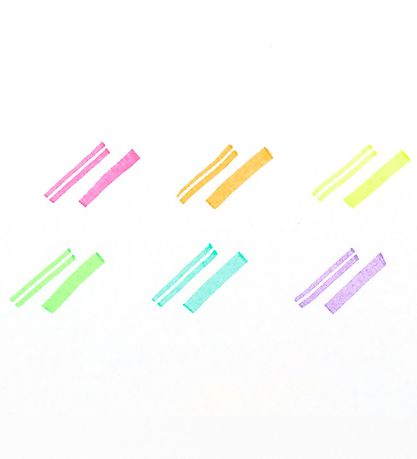 Ooly Overstregningstuscher - 6 Stk - Dual Liner Neon Highlighter