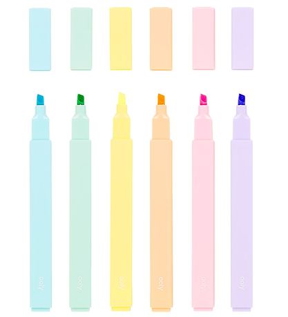 Ooly Overstregningstuscher - 6 Stk - Color Block Highlighters