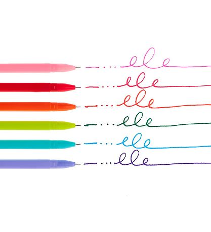 Ooly Kuglepen - 6 Stk - Fine Line Colored Gel Pens