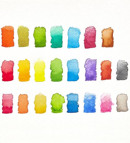 Ooly Vandfarver - 24 Stk - Chroma Blends Travel Watercolor Palet