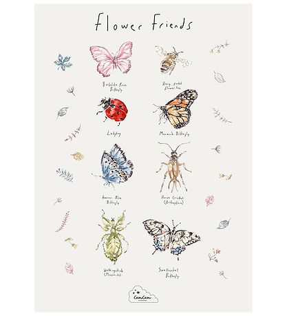Cam Cam Plakat - Flower Friends