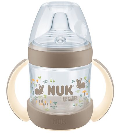 Nuk Drikkekop m. Hndtag og Tud - 150 ml - For Nature - Cream