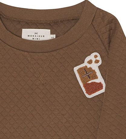 Monsieur Mini Sweatshirt - Quilted - Chocolate