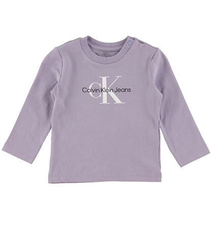 Calvin Klein Bluse - Monogram - Smoky Lilac