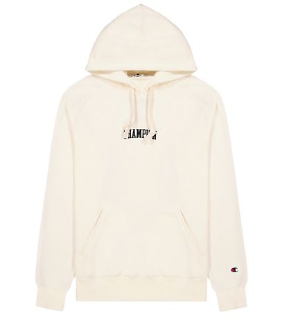Champion Fashion Hættetrøje - Hvid m. Logo