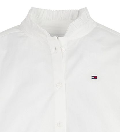 Tommy Hilfiger Skjorte - Ruffle - Hvid