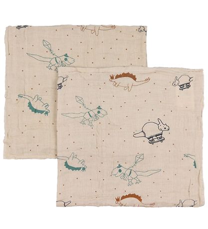 Pippi Baby Stofbleer - 6-Pak - 65x65 cm - Deep Lichen Green