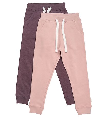 Minymo Sweatpants - Basic 37 - 2-Pak - Misty Rose