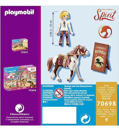 Playmobil Spirit - Rodeo Abigail - 70698 - 9 Dele