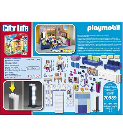 Playmobil City Life - Stue - 70989 - 71 Dele