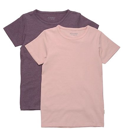 Minymo T-Shirt - 2-Pak - Misty Rose