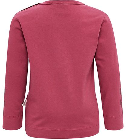 Hummel Bluse - hmlHelga T-Shirt L/S - Earth Red