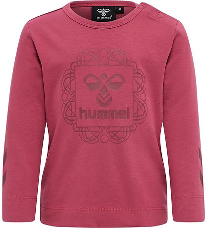 Hummel Bluse - hmlHelga T-Shirt L/S - Earth Red