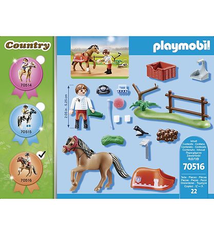 Playmobil Country - Samlepony "Connemara" - 70516 - 22 Dele