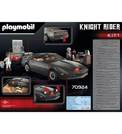 Playmobil Knight Rider - K.I.T.T. - Sort - 70924 - 53 Dele