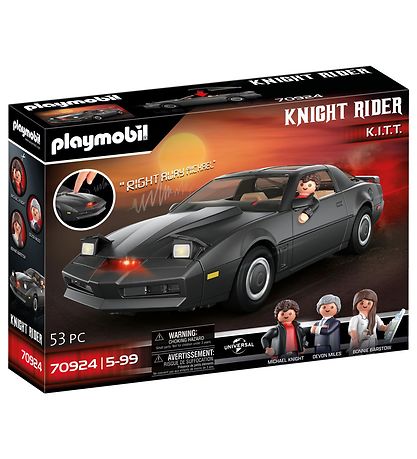 Playmobil Knight Rider - K.I.T.T. - Sort - 70924 - 53 Dele