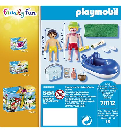 Playmobil Family Fun - Badegst Med Badering - 70112 - 18 Dele