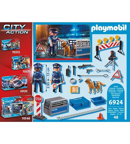 Playmobil City Action - Politivejsprring - 6924 - 48 Dele